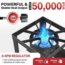 40QT Stainless Steel Outdoor Fryer | Turkey Fryer Kit | Seafood Boil Pot | Cover & Skimmer Included | 50,000BTU Propane Burner | Deep Fryer Pot with Basket | Crab, Seafood & Crawfish Boiler