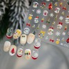Christmas Nail Stickers 5D Embossed Cute Snowball Nail Art Stickers