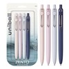 uni-ball Zento Gel Ink Rollerball Pens, 4 Black Medium Point