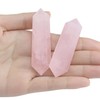 QINJIEJIE 6-7 cm Rose Quartz Stones Hexagonal Gemstones Healing Stones