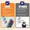 2 Pcs Black & White Keyboard Fidget Clickers with LED