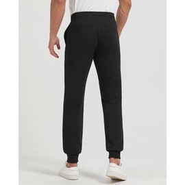 Zylioo Tall Men 36 Inseam Sweatpants,Men's Sweatpants with Pockets Long,Mens Tall Sweatpants 36 Inseam Workout Black