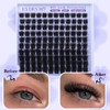 EYDEVRO Fluffy Cluster Lashes Individual Cluster Russian D Curl Individual
