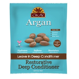 Okay Argan Oil Restorative Leave In Deep Conditioner, 1.5 Ounce
