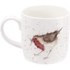 Royal Worcester Wrendale Designs Mug - Garden Friend Robin, 11