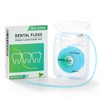 Coconut-Oil Infused Woven Dental Floss, Natural Vegetable Waxed, PFAS-Free, Deep