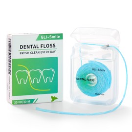 Coconut-Oil Infused Woven Dental Floss, Natural Vegetable Waxed, PFAS-Free, Deep Cleaning, Smooth Glide (Mint, 1 Pack)