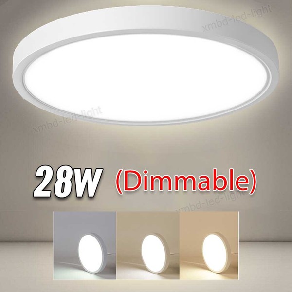 28W LED Ceiling Light Dimmable Ultra Thin Flush Mount Kitchen