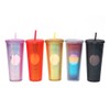 Qudai 710ML /24OZ Large Capacity Water Cup Full Studded Matte