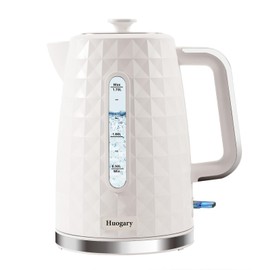 Huogary Electric Tea Kettle, Water Boiler, Heater Auto-Shutoff & Boil-Dry Protection, Water Boiler for Coffee & Tea Pot, 1200 Watts for Fast Boiling, Large Capacity with 1.7L,120V