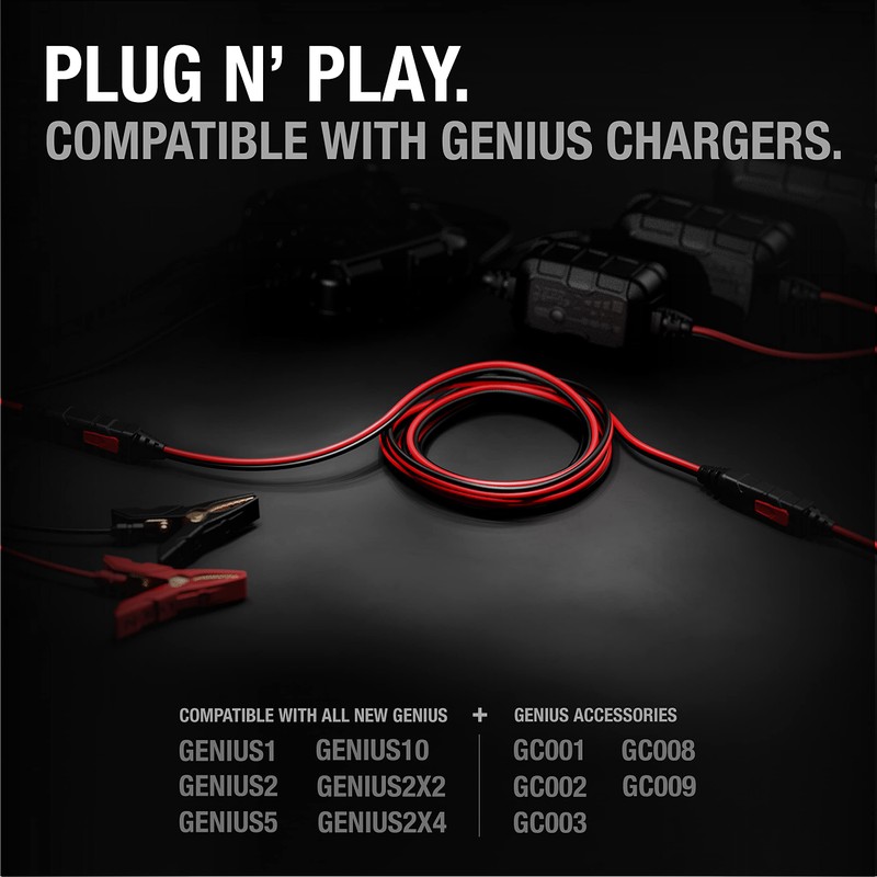 NOCO GC004 X-Connect 10-Foot Extension Cable Accessory Genius Smart Battery