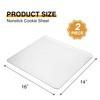 HONGBAKE Large Flat Cookie Sheet No Edges, Nonstick Insulated Baking