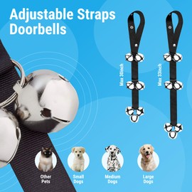 5 Pack Dog Doorbells Puppy Training Dog Training Bells Training Bells for Puppies Outside Button for Dogs Toys Adjustable Strap Doorbell Dog Training Clicker-cat Buttons for Communication