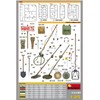 Miniart MIN35390 1:35-Allied Mine Detection Equipment Scale Model kit, Unpainted