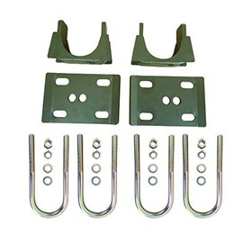 QSA 6" Rear Axle Flip kit (Includes U-bolts) - Powdercoat finish. Compatible with 1994-2001 Dodge Ram 1500