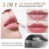 Unaone 2 Pack Lip Brush for Lipstick, Dual-Ended Lip Makeup