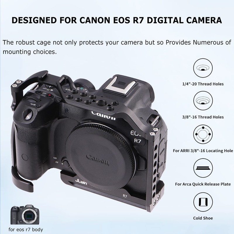 Foto4easy Aluminum Alloy R7 Cage for Canon EOS R7 Mirrorless