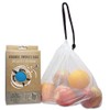 Reusable Food Bag, Mesh Veg Produce Bags, 8-Pack + Blue Pouch, Drawstring, Eco-Friendly, 100% Recyclable, Zero Waste Grocery Shopping