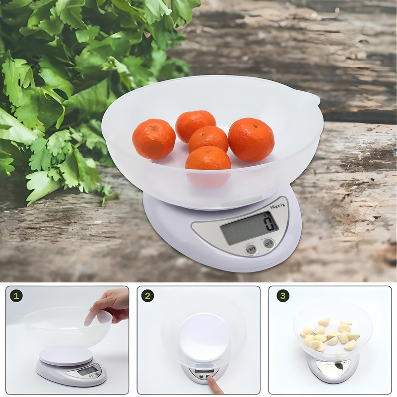 Retoo PT-860 Electronic Kitchen Scales with Bowl 790 ml Digital