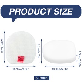 KASURE 6 Pack Replacement Filter Compatible with Shark IZ201UK IZ251UK Sponge Filters Mellbree Replacement Cordless Vacuum Filter Compatible with IZ251UKT IZ201UKT IZ202SM IZ201ME IZ201EUT IZ201UKTSB