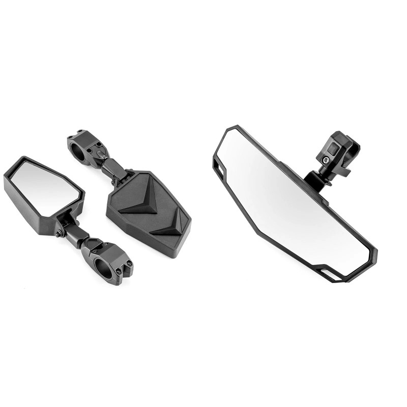 RI UTV Rear View Side Mirrors & Center Mirror For