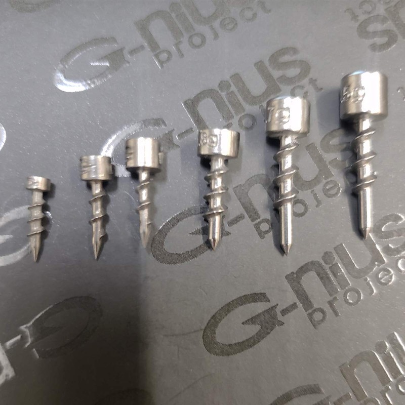 G-nius Project Screw Nail Sinker 0.4g (1/64oz)