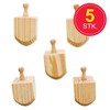 Baker Ross FX939 Wooden Dreidels - Pack of 5 Religious