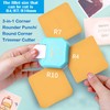 Taicols 3-in-1 Corner Rounder, 3-in-1 Corner Rounder Punch R4/R7/R10mm Round