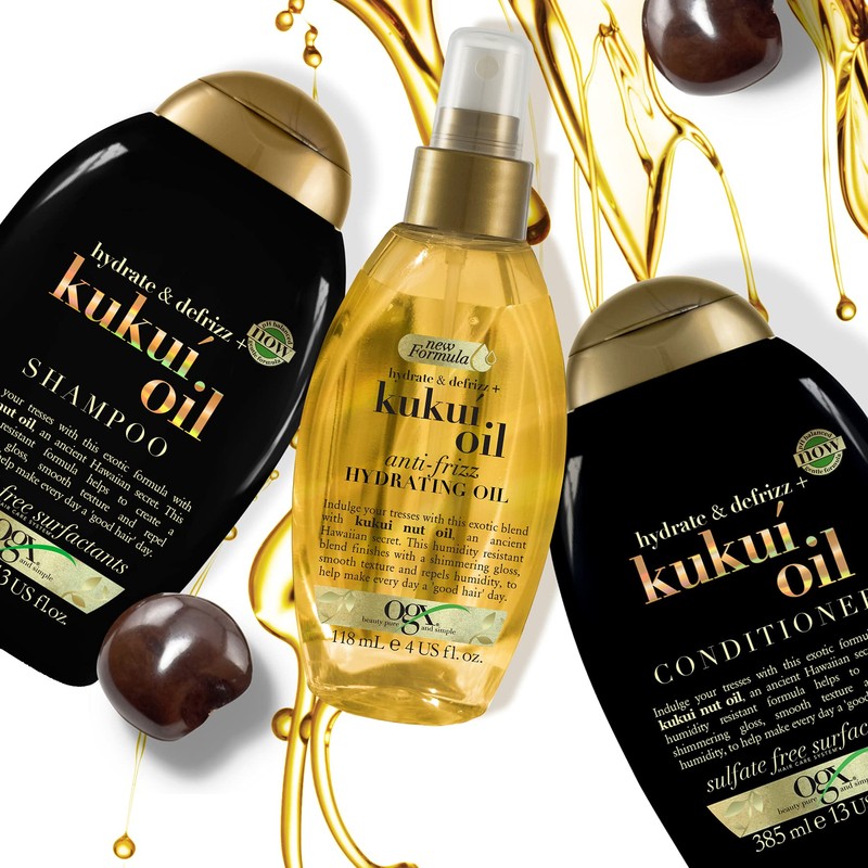 Ogx Hydrate & Defrizz + Kukui Oil Anti-Frizz Hydrating Oil