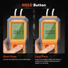 Handheld Manometer with Backlit, Dual-Port HVAC Digital Manometer Gas Pressure