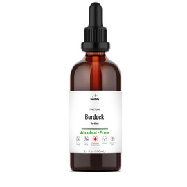 Herbity Herbity Burdock Root Tincture C Alcohol-Free Herbal Extract for Detox, Digestion & Antioxidant Support C Vegan, No Added Suga Supplement C 3.4 fl oz (100 mL)