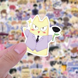 Ouran High School Host Club Stickers, 100Pcs Vinyl Waterproof Ouran Stickers Decals for Water Bottle, Laptop,Skateboard, Computer,Phone
