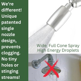 High Sierra Showerheads® - Solid Metal 2.0 GPM High-Pressure, High-Flow Shower Head with Pressure Control Valve that Shuts It Off to Just a Trickle - Brushed Nickel