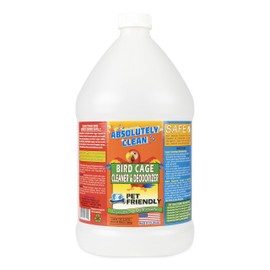 Absolutely Clean Amazing Bird Cage Cleaner and Deodorizer - Just Spray/Wipe - Safely & Easily Removes Bird Messes Quickly and Easily - Made in The US - Fragrance Free - 128oz Gallon