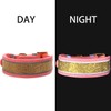 LOVPE Dog Collar,Soft Suede Leather Sparkling Crystal Diamond Adjustable Gold