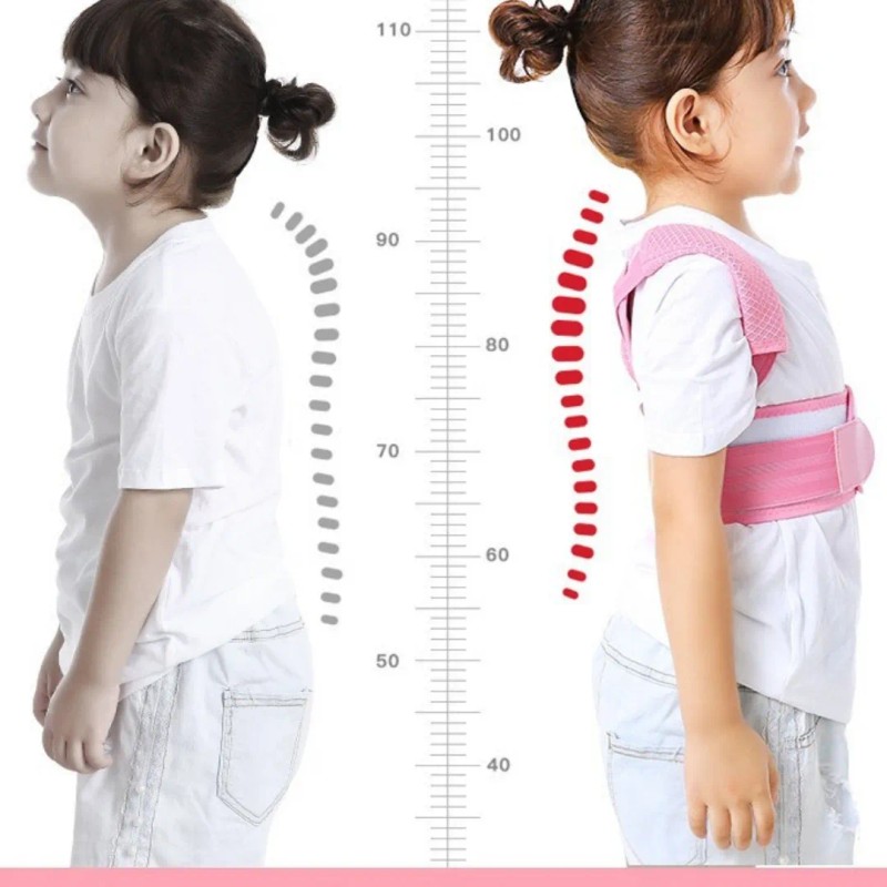Corrector De Postura Para Niños Jorobados Faja Ajustable