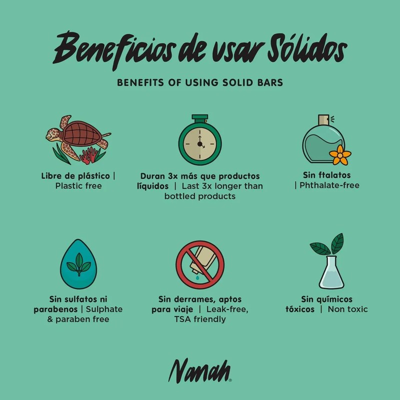 Nanah Shampoo Natural En Barra Para Anticaída
