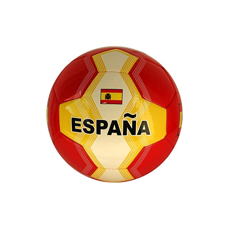 Spain Football with Spanish Flag Size 5 Yellow / Red