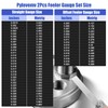 Pylevemv 2Pcs High-Precision Feeler Gauge Set - 32-Blade Straight and