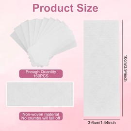 Vliesstreifen für Warmwachs und Zuckerpaste [315 Stück] hautschonende & reißfeste Enthaarungsstreifen aus Vlies für jede Art von Depilation auf Bein, Brust, Rücken, Intimbereich & Gesicht