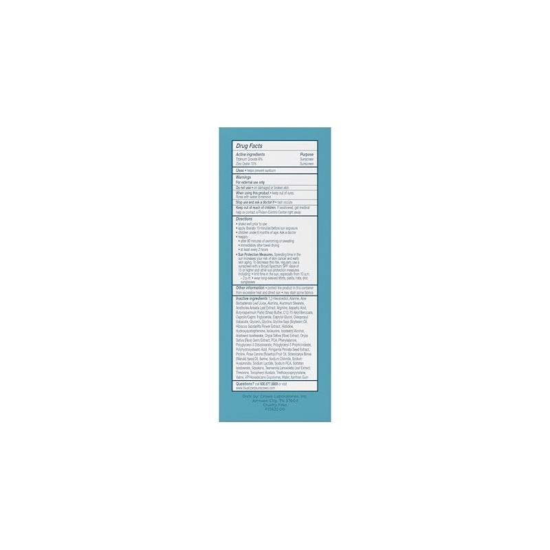 BLUE LIZARD Sheer Face Lotion - SPF 50+, 1.7 Oz