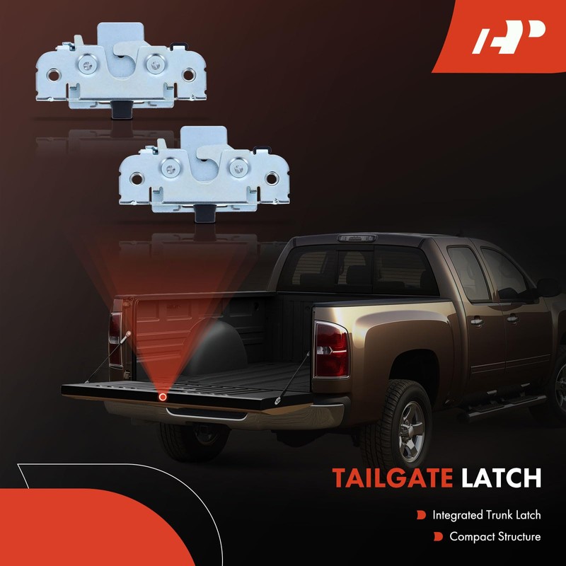 A-Premium Tailgate Hardware Rebuild Kit with Cable Compatible with Dodge