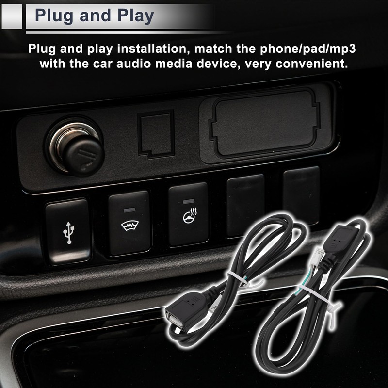 RATCHROLL 1 Set Universal Audio Aux Adapter Cable Wire Convenient