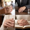 Birthstone CZ Breast Mother's Day Unique Band Rings for Women
