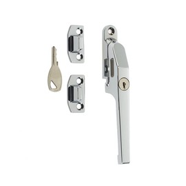 Modern Locking Window Fastener JW78LPC - Polished Chrome