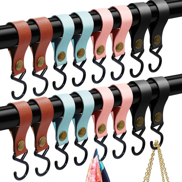 Annickee Pack of 16 Hooks for Clothes Rail, S Hooks