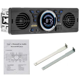 Car Radio Tuner In-dash Audio, AV252 12V MP3 Player Car Stereo FM Radio Bluetooth 2.1 + EDR with USB/TF Card Port MP3 / WMA