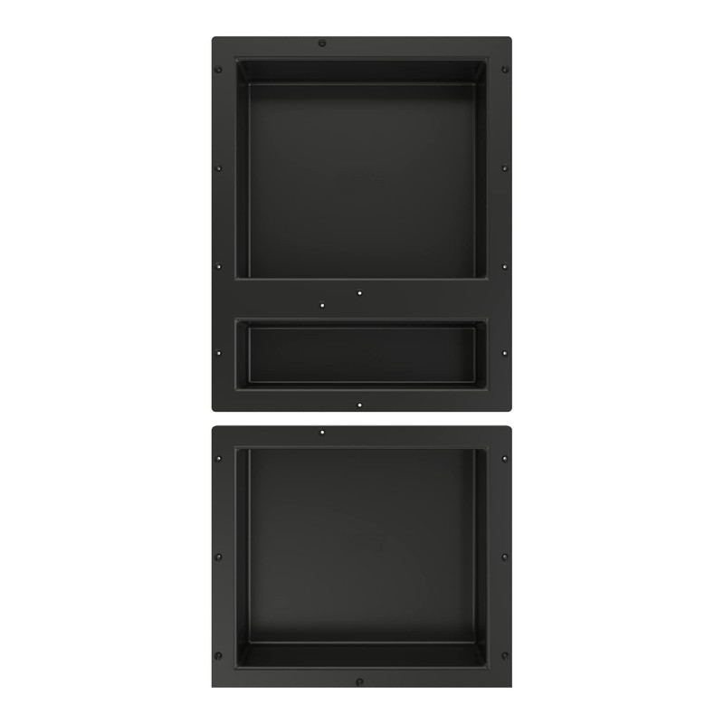 Tile Redi USA RNT1620D-14 Niche Triple Recessed Shower Shelf, Three