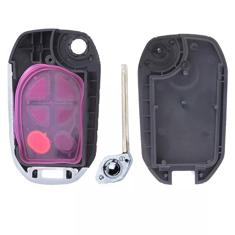 keyecu Upgraded Flip Remote Key Shell Fob for Toyota Highlander