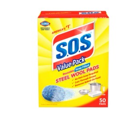 S.O.S. Steel Wool Soap Pads, 50 Ct (  PACK OF 1 )